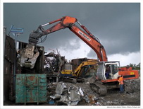 Abbruch einer Gieerei in Velbert