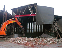 Panoramaansicht der Fabrikanlage